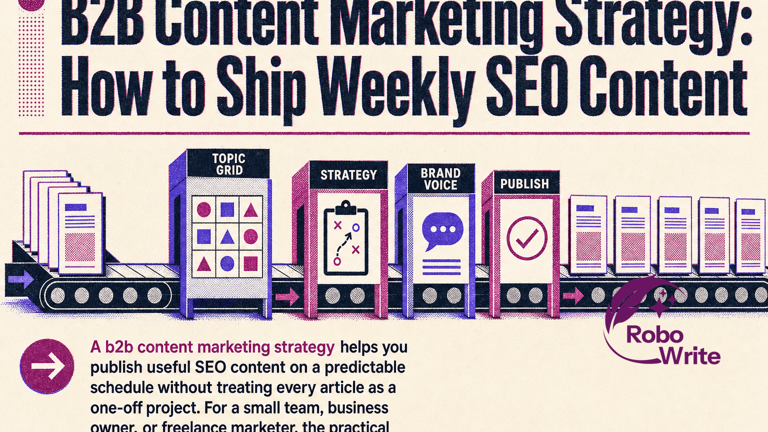 B2B Content Marketing Strategy: How to Ship Weekly SEO Content